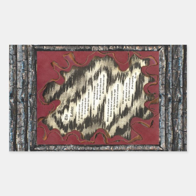 Sticker Rectangulaire L'échelle (Devant)