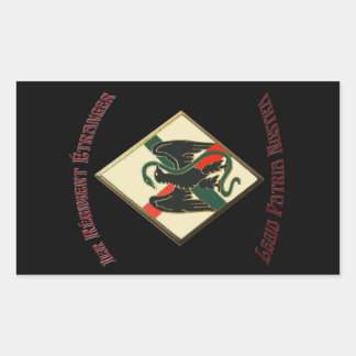 Sticker Rectangulaire Légion étrangère française 1er RE Legio Patria Nos