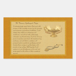 Sticker Rectangulaire L'engagement de Florence Nightingale