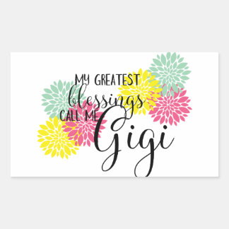 Sticker Rectangulaire Les bénédictions de Gigi
