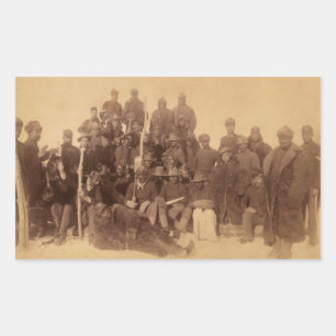 Sticker Rectangulaire Les guerriers du buffle : la cavalerie noire améri