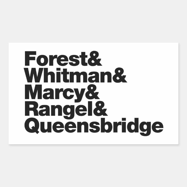 Sticker Rectangulaire Les projets (Devant)