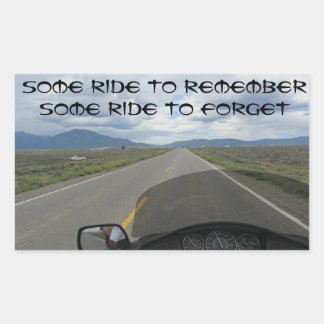 Sticker Rectangulaire Les rêves de la journée de moto