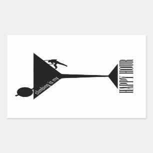 Sticker Rectangulaire L'Escalade Est Mon Heureuse Heure