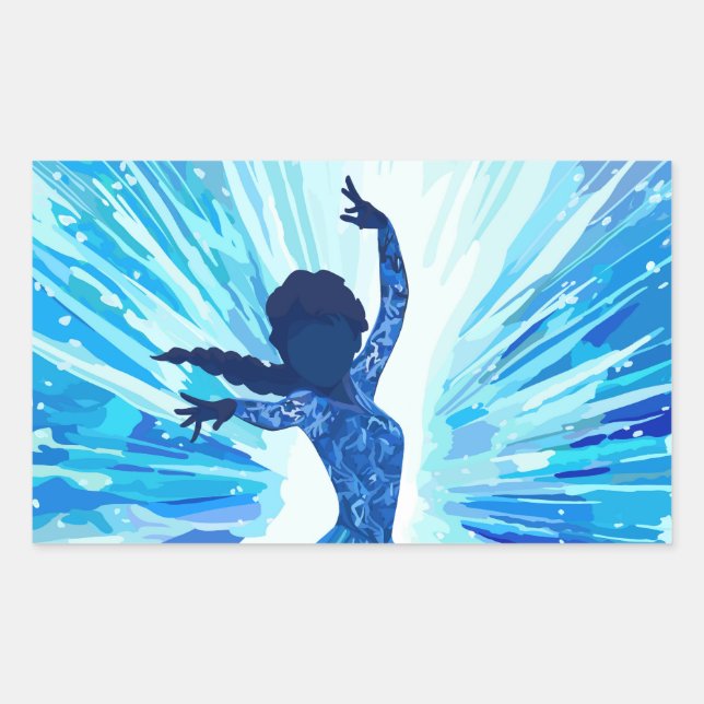 Sticker Rectangulaire Let It Go (Devant)