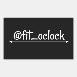 Sticker Rectangulaire L'heure convenable gagne le levage de jour