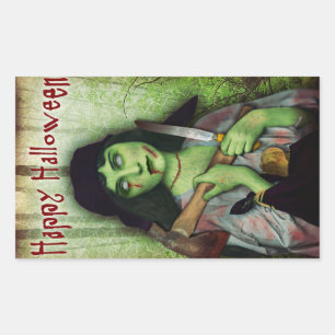 Sticker Rectangulaire L'horreur d'Halloween