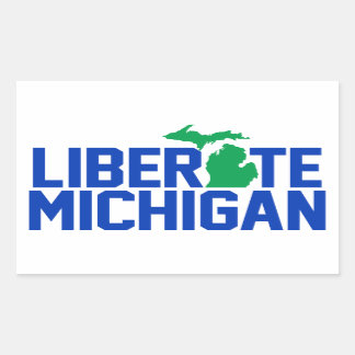 Sticker Rectangulaire Libérer le Michigan