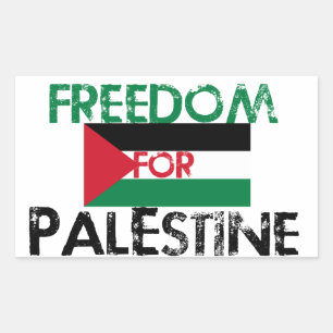 Sticker Rectangulaire Liberté pour la Palestine