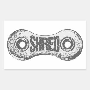 Sticker Rectangulaire Lien de la chaîne de vélos partagés