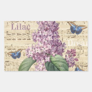 Sticker Rectangulaire Lilac Dream