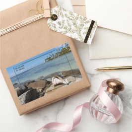 Sticker Rectangulaire L'île animée d'Aruba