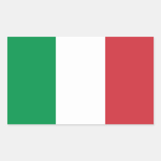 Sticker Rectangulaire L'Italie - drapeau national italien