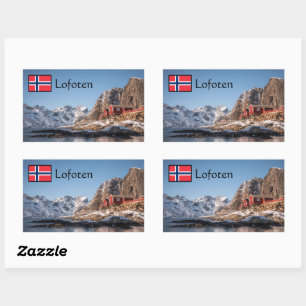 Sticker Rectangulaire Lofoten Souvenir