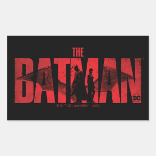 Sticker Rectangulaire Logo Batman & Catwoman