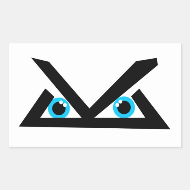 Sticker Rectangulaire Logo de niveau (Devant)