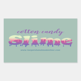 Sticker Rectangulaire logo du modèle à goutte à goutte fait main