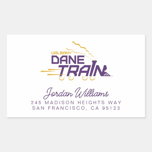 Sticker Rectangulaire Logo du train UAlbany Dane (Devant)