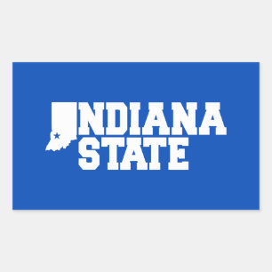 Sticker Rectangulaire Logo Indiana State