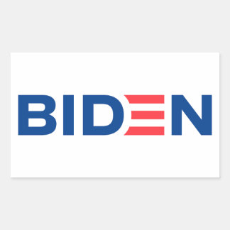 Sticker Rectangulaire Logo Joe Biden