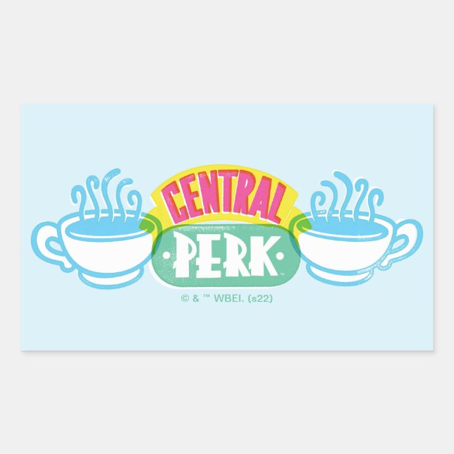 Sticker Rectangulaire Logo Neon Central Perk (Devant)