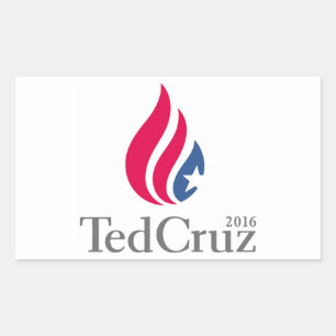 Sticker Rectangulaire Logo Ted Cruz 2016