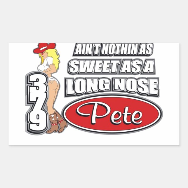 Sticker Rectangulaire Long Nez Pete (Devant)