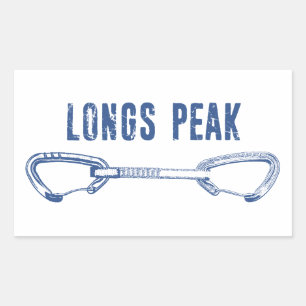 Sticker Rectangulaire Longs Peak Escalade Colorado