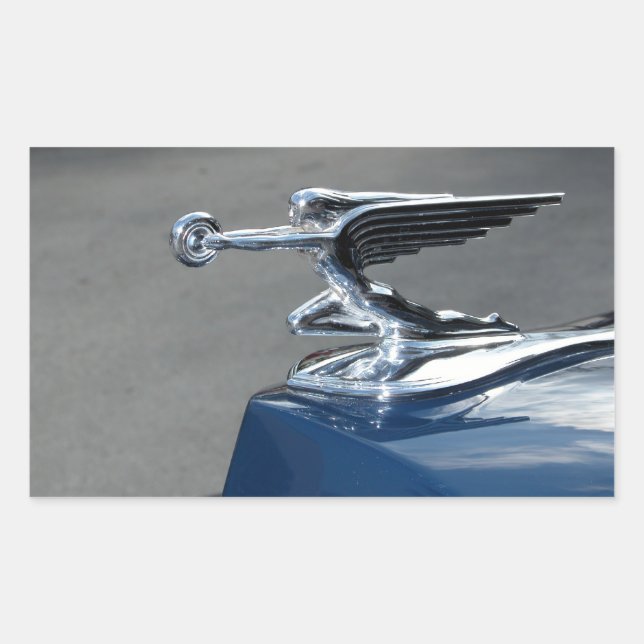 Sticker Rectangulaire L'ornement de la dame volante de Packard (Devant)