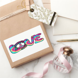 Sticker Rectangulaire Love teint cravate