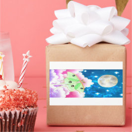 Sticker Rectangulaire Luna Moth