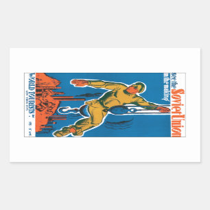Sticker Rectangulaire L'Union soviétique en marche