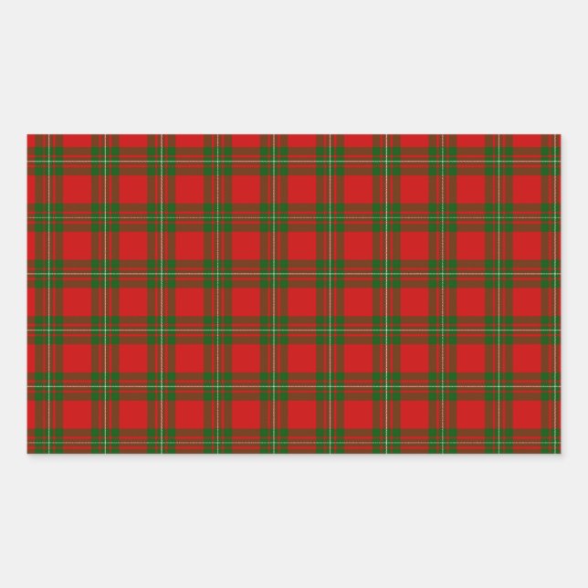 Sticker Rectangulaire MacGregor Tartan (Devant)