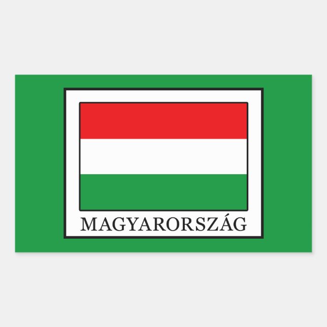 Sticker Rectangulaire Magyarorszag (Devant)