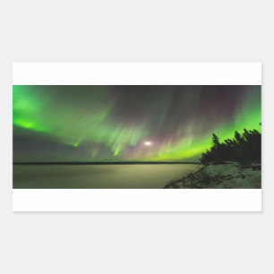 Sticker Rectangulaire Majestic Aurora