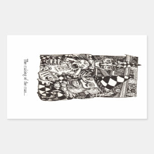 Sticker Rectangulaire Making-of-the-man par Brian Benson