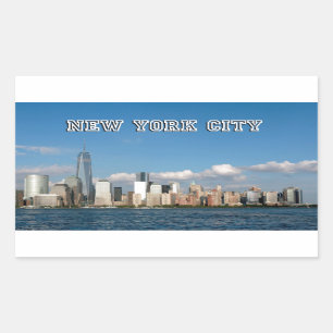 Sticker Rectangulaire Manhattan Skyline