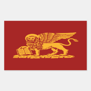 Sticker Rectangulaire Manteau de Venise des bras