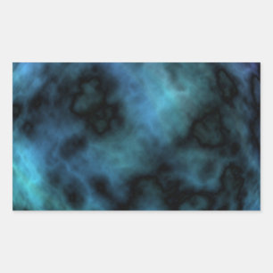 Sticker Rectangulaire Marbre Bleu Cosmic Faux