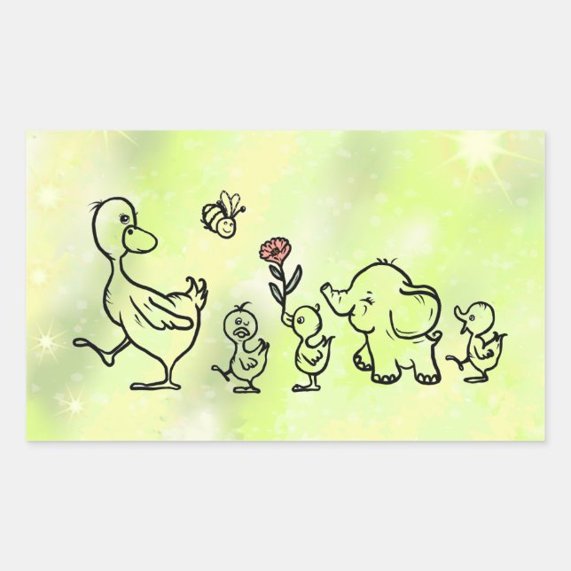 Sticker Rectangulaire Marche (Devant)