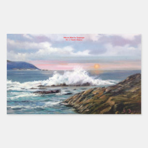 Sticker Rectangulaire Marine/Marine/Seascape