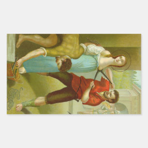 Sticker Rectangulaire Martyre de Saint-Agatha (M 003)