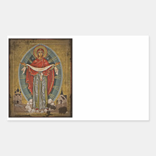 Sticker Rectangulaire Mary Protector Theotokos