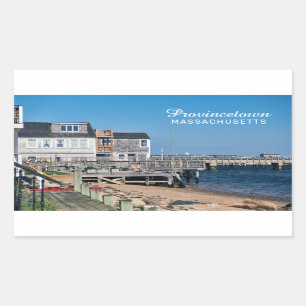 Sticker Rectangulaire Massachusetts de Provincetown