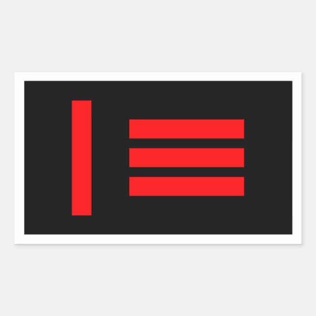 Sticker Rectangulaire Master/slave (Devant)