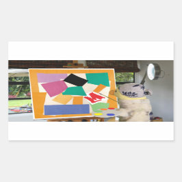 Sticker Rectangulaire Matisse L'escargot à l'huile par Danny Duck