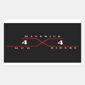Sticker Rectangulaire Maverick Mud Riders