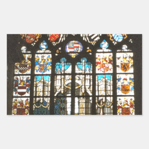 Sticker Rectangulaire Medieval stained glass window, Hollande