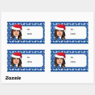 STICKER RECTANGULAIRE MELANIA TRUMP