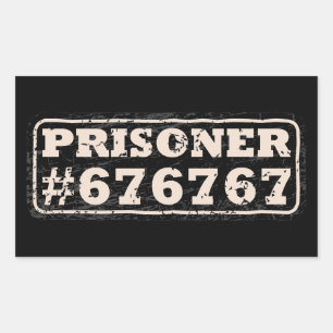 Sticker Rectangulaire Mème du Prisonnier 67